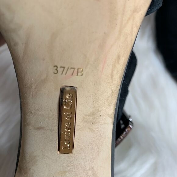 Louise Et Cie Olivia Peep Toe Booties Size… - Picture 6 of 7